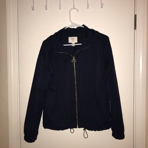 Navy Blue Windbreaker